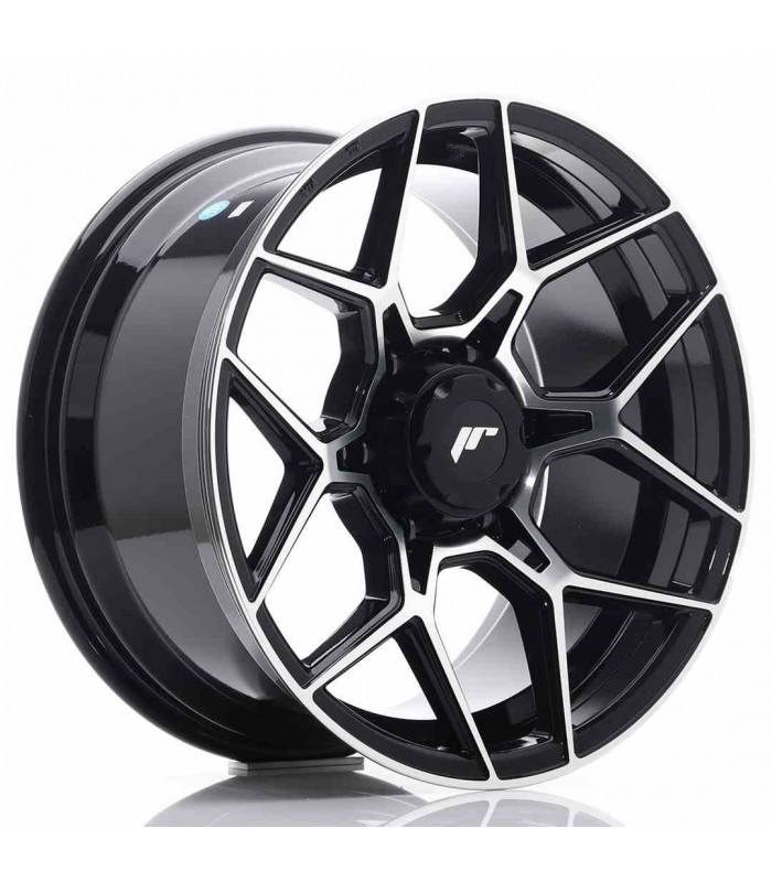 JR Wheels JRX9 18x9 ET18 6x139.7 Gloss Black Machined Face
