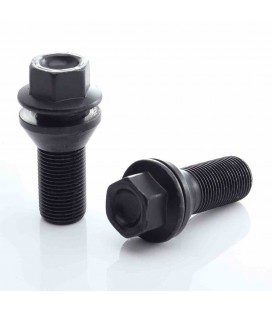 Set of 20 Short BLACK 17 hex bolts 15x1,25