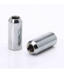 Set of SILVER LONG imbus lug nuts 12x1,5 + Key