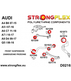 026250B: Front suspension bush kit