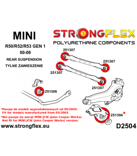 251304B: Rear trailing arm bush 60mm