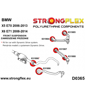 036057B: Full suspension polyurethane bush kit