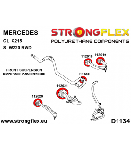 116261B: Front suspension bush kit