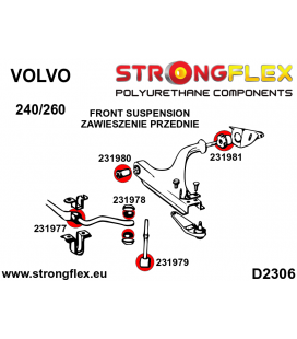 236210A: Full Suspension bush kit SPORT