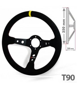 RRS RALLY SUEDE 350/90 STEERING WHEEL