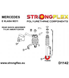 112045A: Rear shock absorber bush SPORT