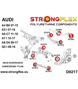 026266B: Full suspension polyurethane bush kit