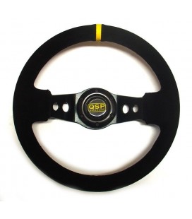 QSP 2 SPOKE SUEDE HANDLEBAR 330MM / 65MM