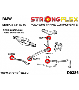 036083A: Rear suspension bush kit SPORT