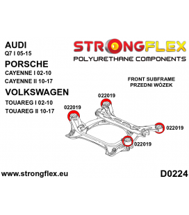 026268B: Full suspension polyurethane bush kit