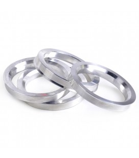 Aluminum Set of 4 x Hub Rings 72,6-66,5