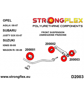 200001B: Front anti roll bar bush