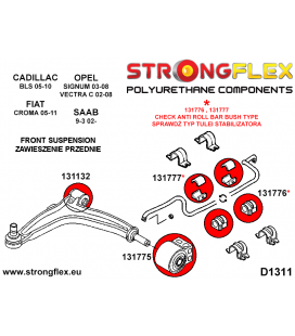 136220B: Front suspension bush kit