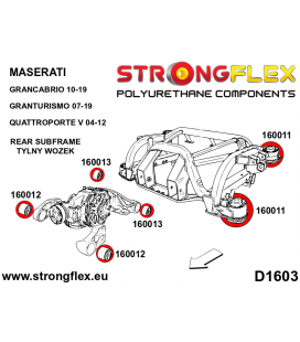 160013A: Rear diff mount - rear bush SPORT