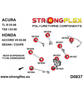 081823A: Rear toe adjuster bush SPORT