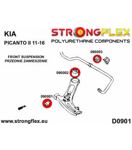096101B: Front suspension bush kit