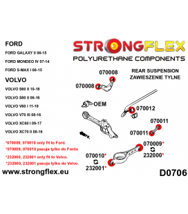 070010A: Rear lower wishbone bush – outside SPORT