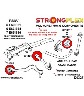 036091B: Front suspension bush kit