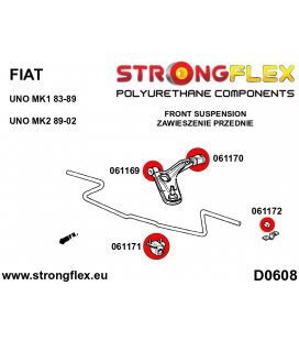 061172B: Front anti roll bar - outer bush