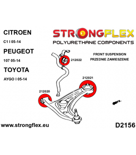 212021B: Front control arm – rear bush