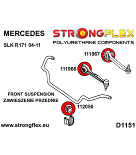 116278A: Front suspension bush kit SPORT