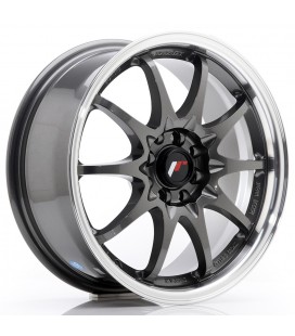 JR Wheels JR5 16x7 ET30 5x100/114,3 Gun Metal w/Machined Lip