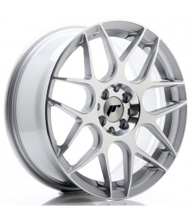 JR Wheels JR18 17x7 ET40 4x100 Silver Machined Face
