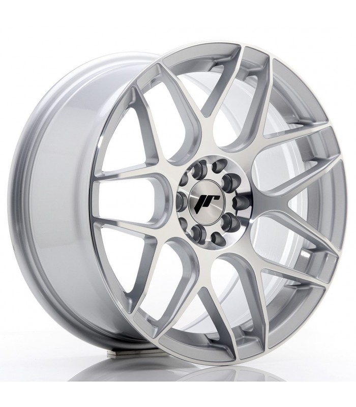 JR Wheels JR18 17x8 ET35 4x100/114 Silver Machined Face
