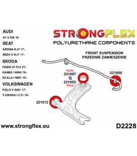 226232B: Front suspension bush kit