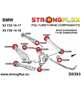 032098A: Rear control arm - outer bush SPORT