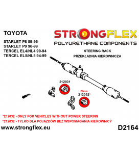 212032B: Steering rack bush 29mm