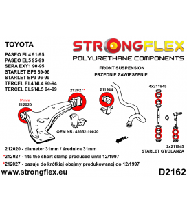 216281B: Front suspension bush kit