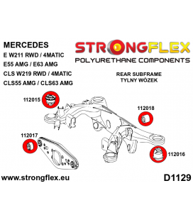 116285B: Full suspension polyurethane bush kit RWD