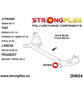 066078B: Front suspension and ream beam bush kit