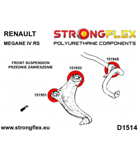 151953A: Front control arm – rear bush SPORT