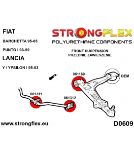 066080B: Front suspension bush kit