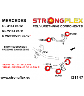 116295A: Full suspension polyurethane bush kit SPORT