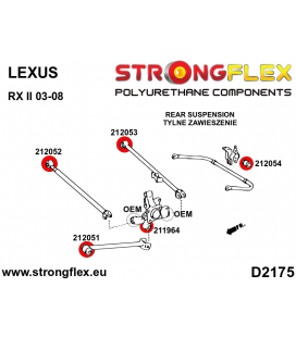 copy of 216286A: Rear suspension bush kit SPORT