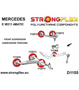 116293A: Front suspension bush kit SPORT