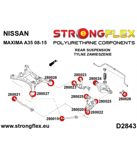 280027B: Rear subframe – front bush