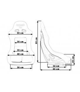 Racing seat GTR BRIDE GTR BLACK