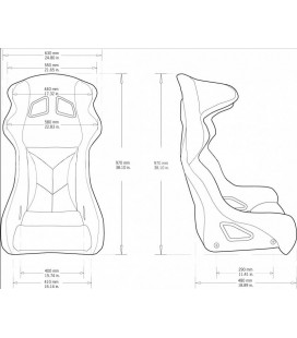 Racing Seat Bimarco Matrix Velvet Blue-Black HANS FIA