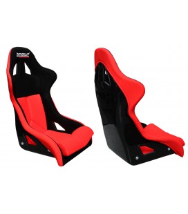 Racing Seat Bimarco Cobra PRO Welur Red-Black FIA sportinė sėdynė