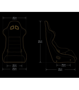 Racing Seat Bimarco Cobra PRO Welur Red-Black FIA