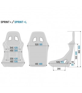 Sport seat Seat Sparco Sprint+ L