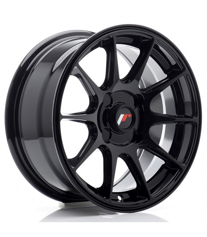JR Wheels JR11 15x7 ET30 4H Blank Gloss Black
