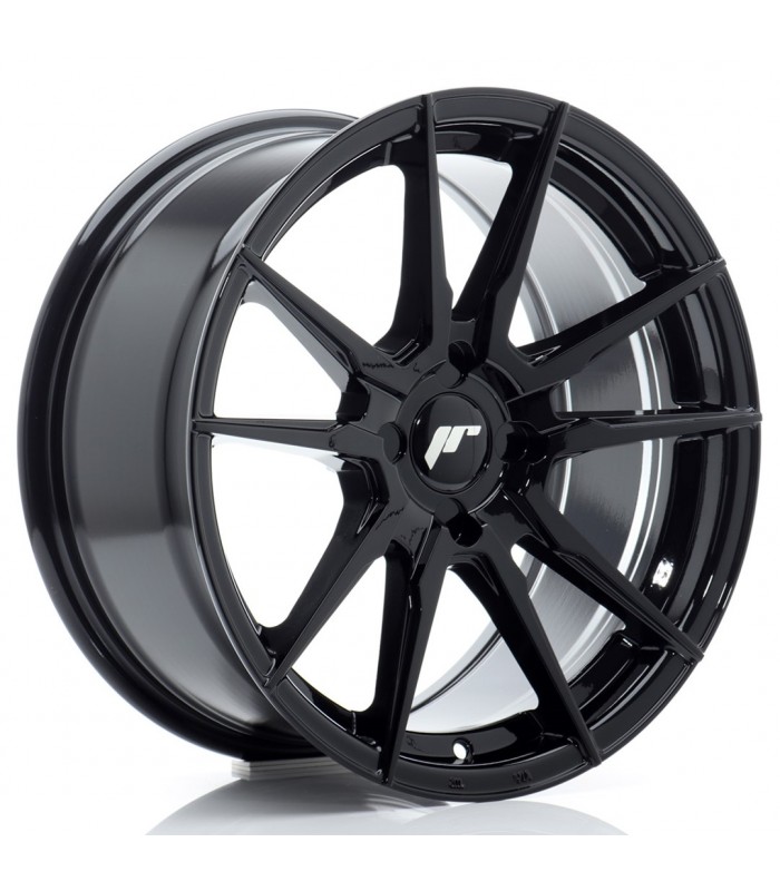 JR Wheels JR21 17x8 ET20-35 4H BLANK Gloss Black
