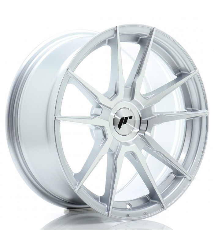 JR Wheels JR21 17x9 ET20-45 BLANK Silver Machined