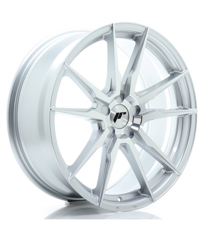 JR Wheels JR21 19x8 ET20-40 5H BLANK Silver Machined Face
