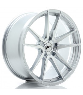 JR Wheels JR21 20x10 ET20-48 5H BLANK Silver Machined Face